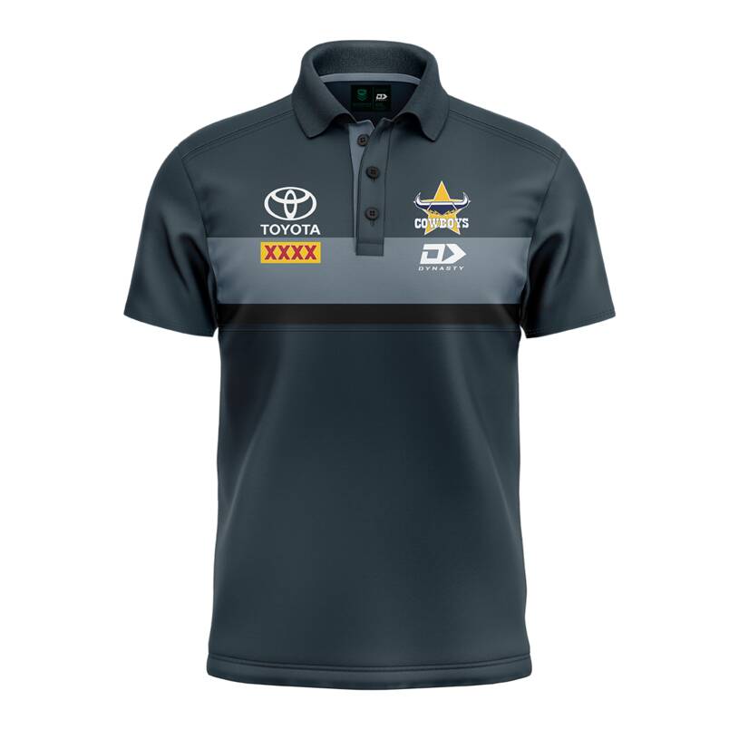 North Qld Cowboys NRL 2022 Dynasty Navy Training Shirt Sizes S-5XL!