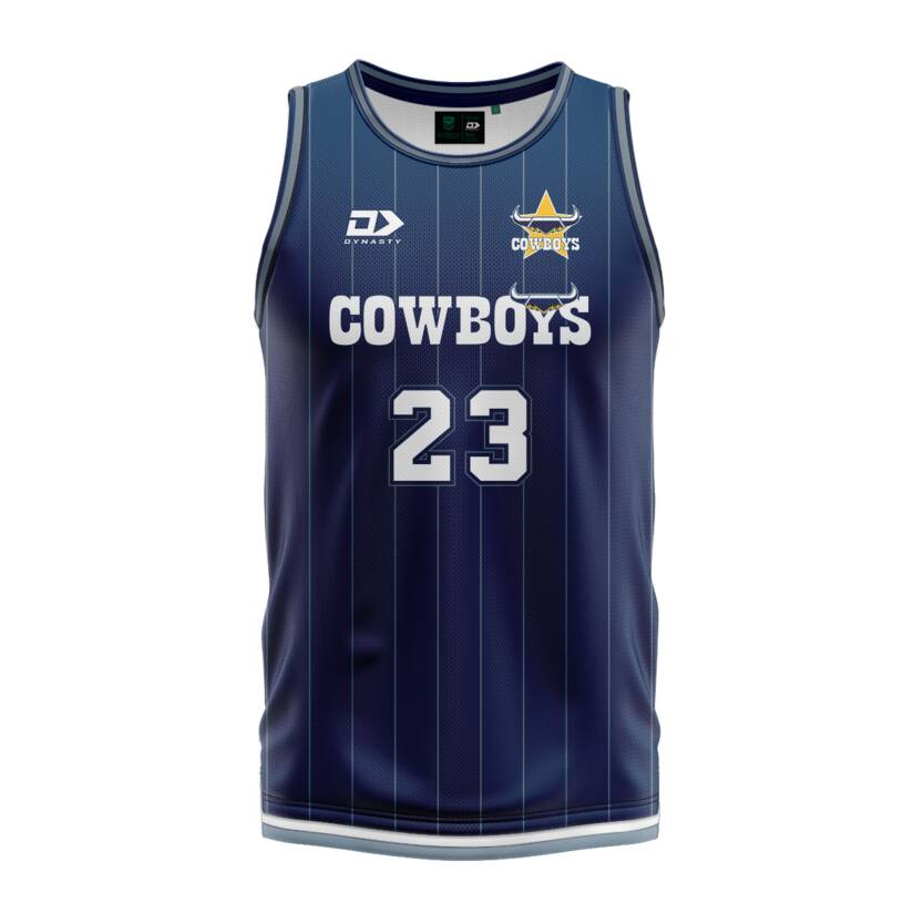 Custom Text And Number) NRL Cowboys Wearable Blanket Hoodie New Jersey 2023  Blue LT6 in 2023