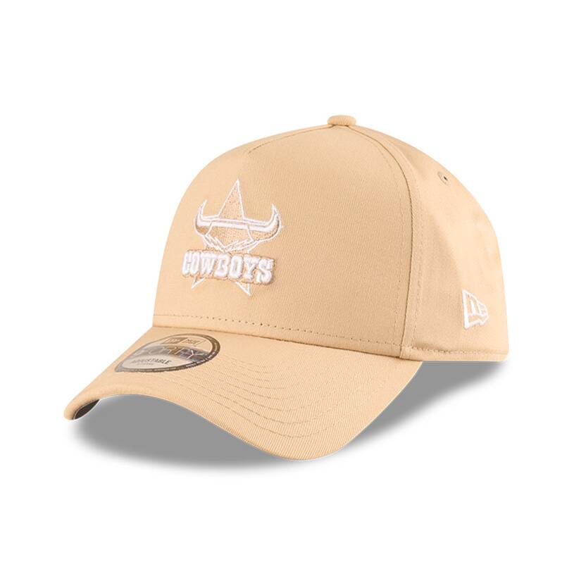 Cowboys New Era 9FORTY A Frame Oatmilk Cap0