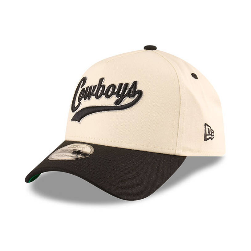 Cowboys New Era 9FORTY A Frame Script Chrome/White Cap0