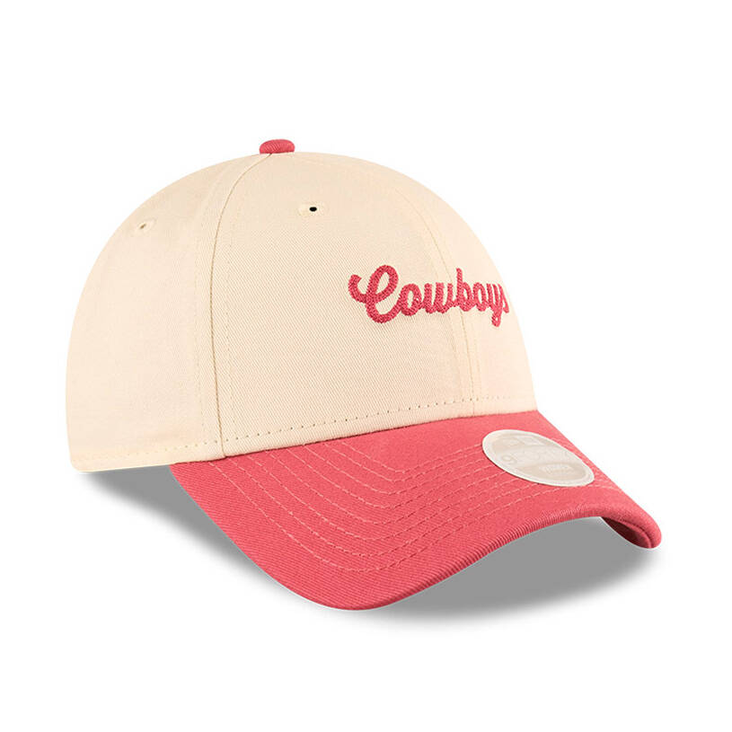 Cowboys New Era Women's 9FORTY Cream/Pink Cap2