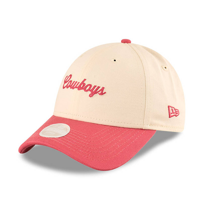 Cowboys New Era Women's 9FORTY Cream/Pink Cap0