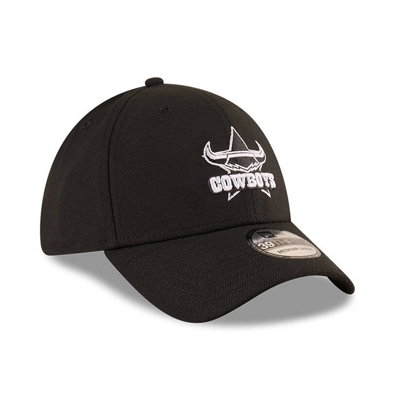 Cowboys New Era 39THIRTY Black / White Cap2