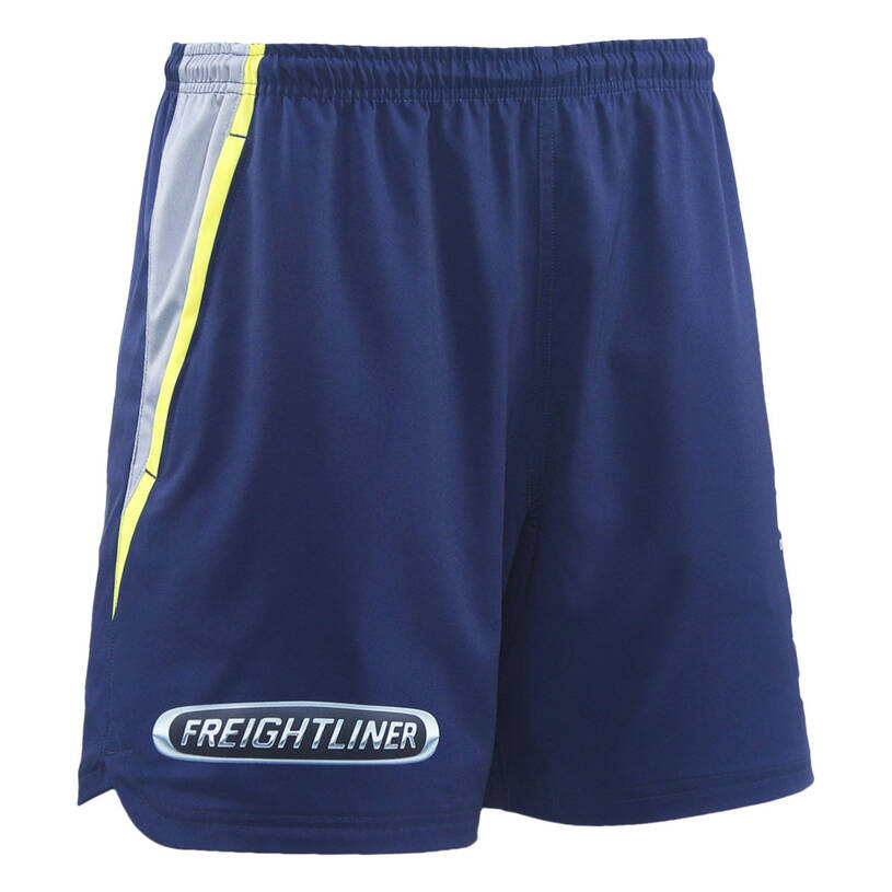 2025 Mens Gym Shorts - Navy & Yellow2